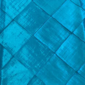 4" Pintuck Taffeta Wholesale Fabric in Turquoise 112