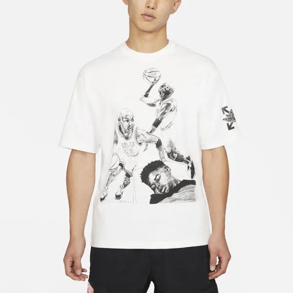 Air Jordan Brand x OFF-WHITE MJ T-Shirt Asia Sizing 'White' T-Shirt, White