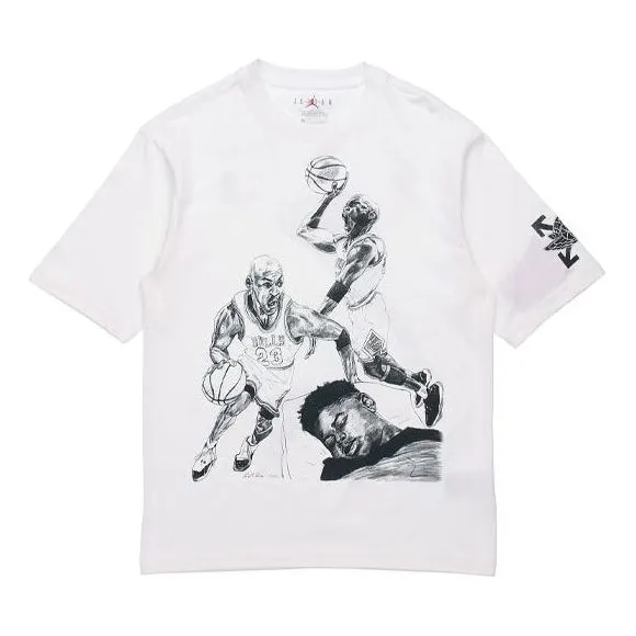 Air Jordan Brand x OFF-WHITE MJ T-Shirt Asia Sizing 'White' T-Shirt, White