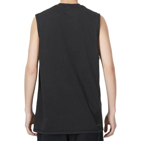 Air Jordan Casual Breathable Running Solid Color Sports Basketball Breathable Vest Black