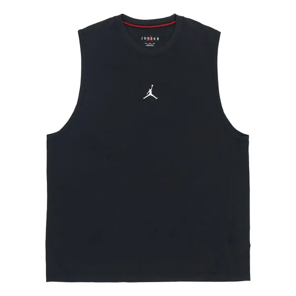 Air Jordan Casual Breathable Running Solid Color Sports Basketball Breathable Vest Black