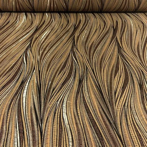 Allure Jacquard Wholesale Fabric in Gold