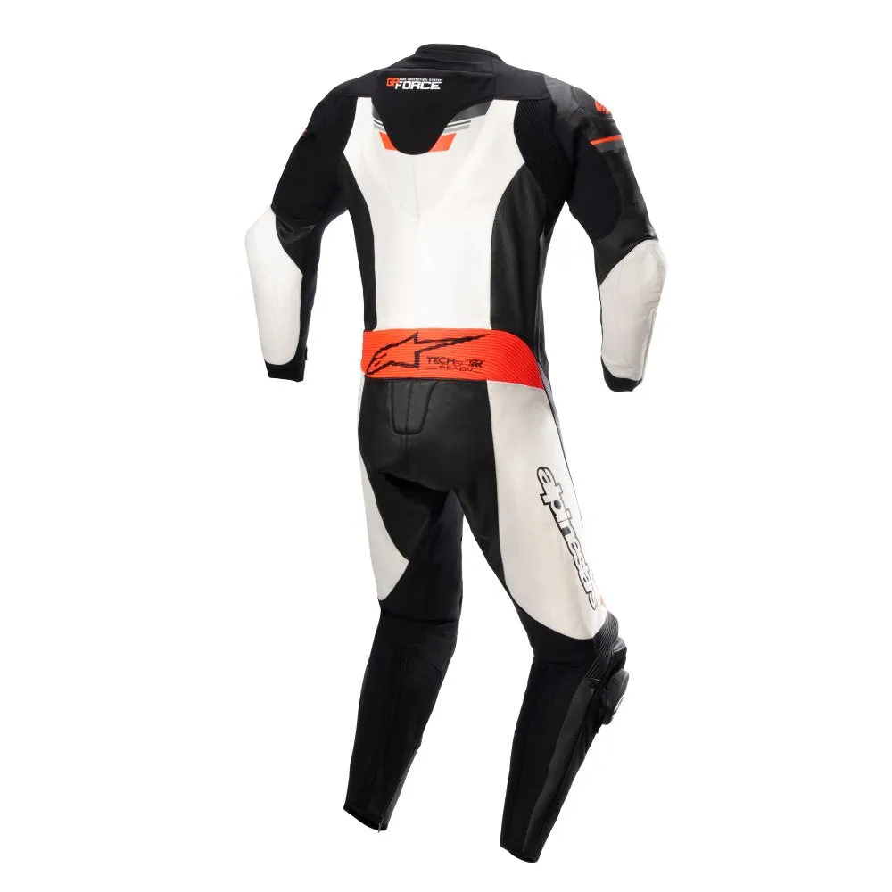 Alpinestars GP Force Chaser Leather Suit 1 PC Black/White/Red Fluo