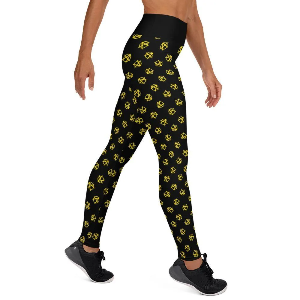 Ancap Anarchy Yoga Leggings