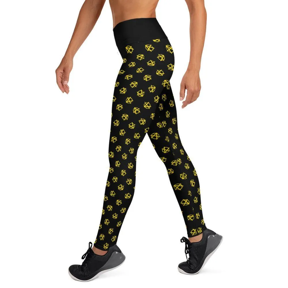 Ancap Anarchy Yoga Leggings