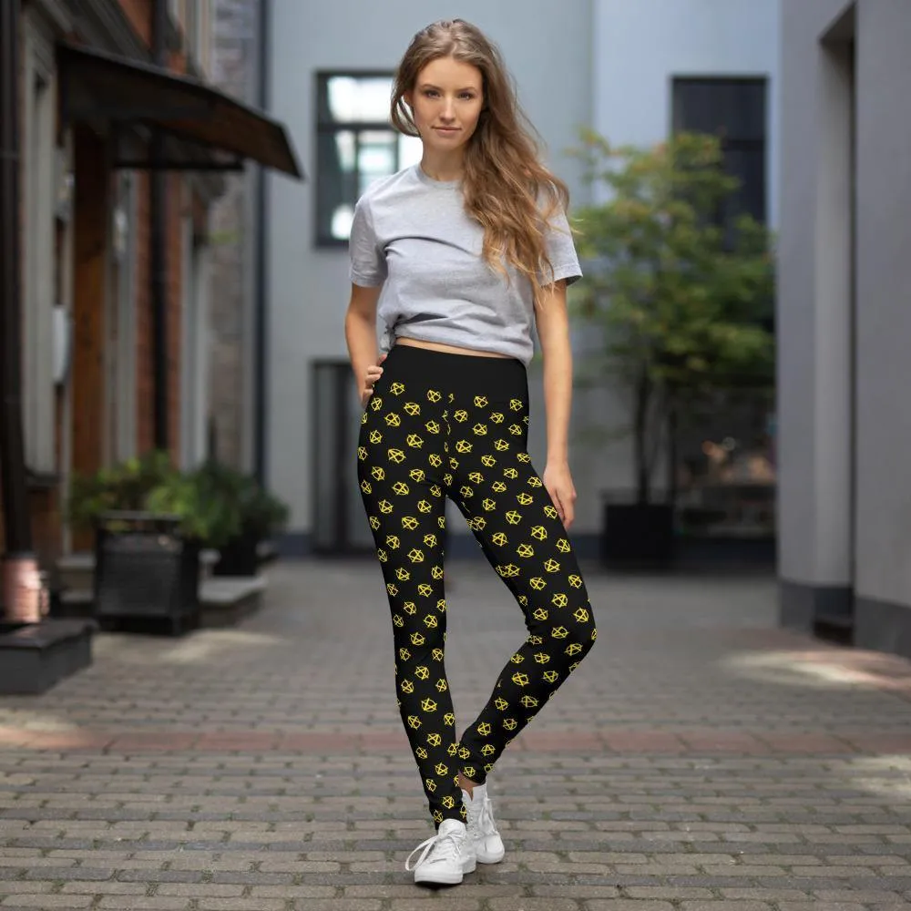 Ancap Anarchy Yoga Leggings