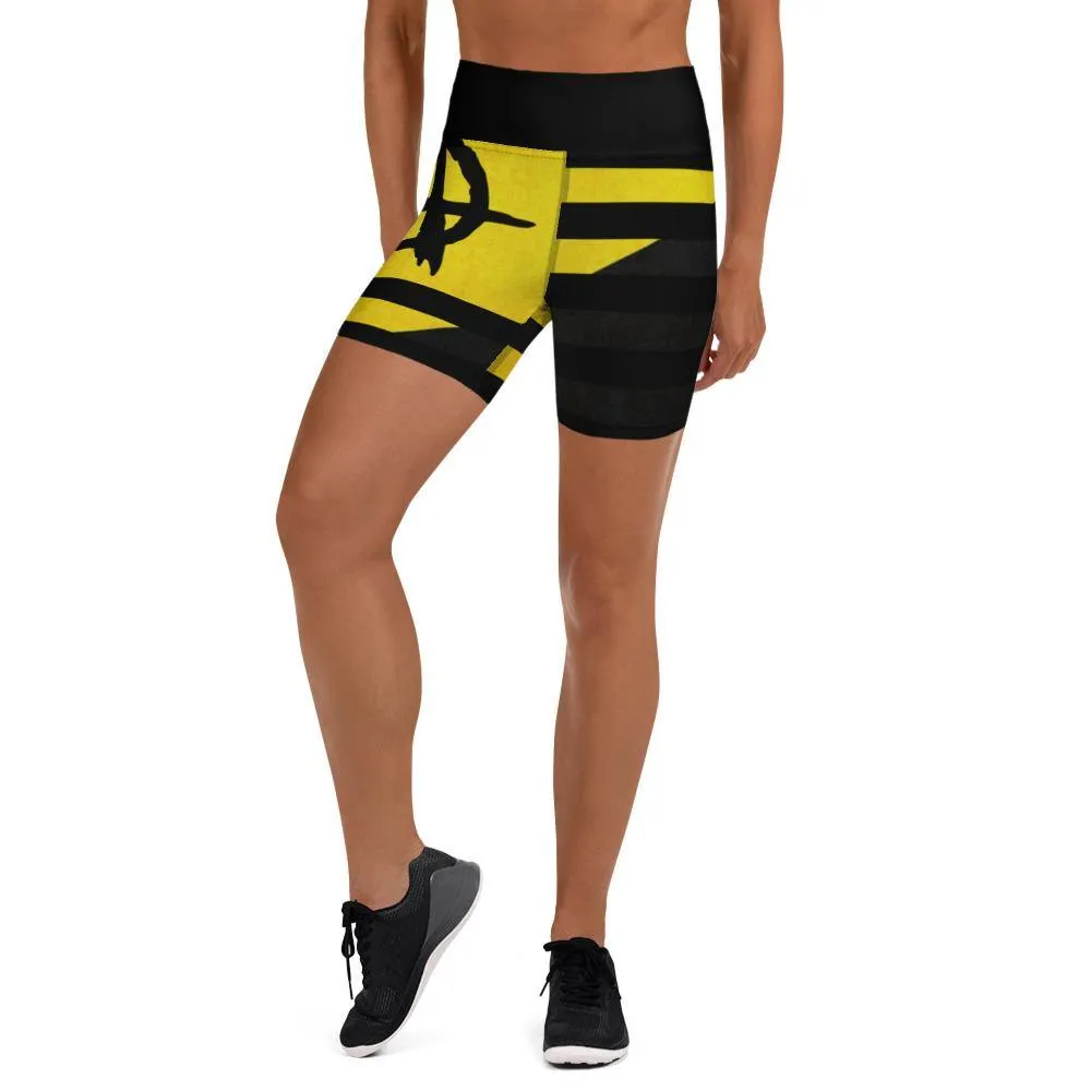 Ancap Anarchy Yoga Shorts