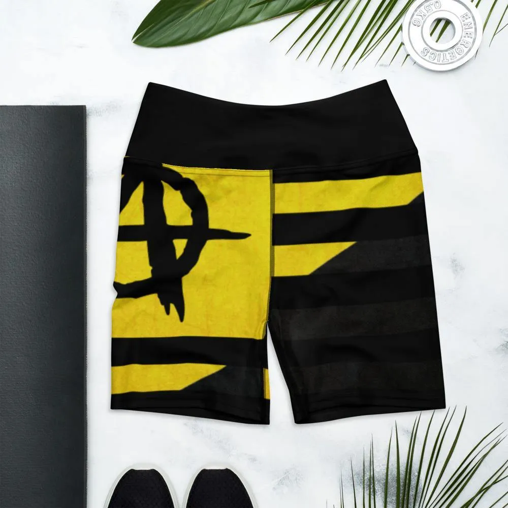 Ancap Anarchy Yoga Shorts