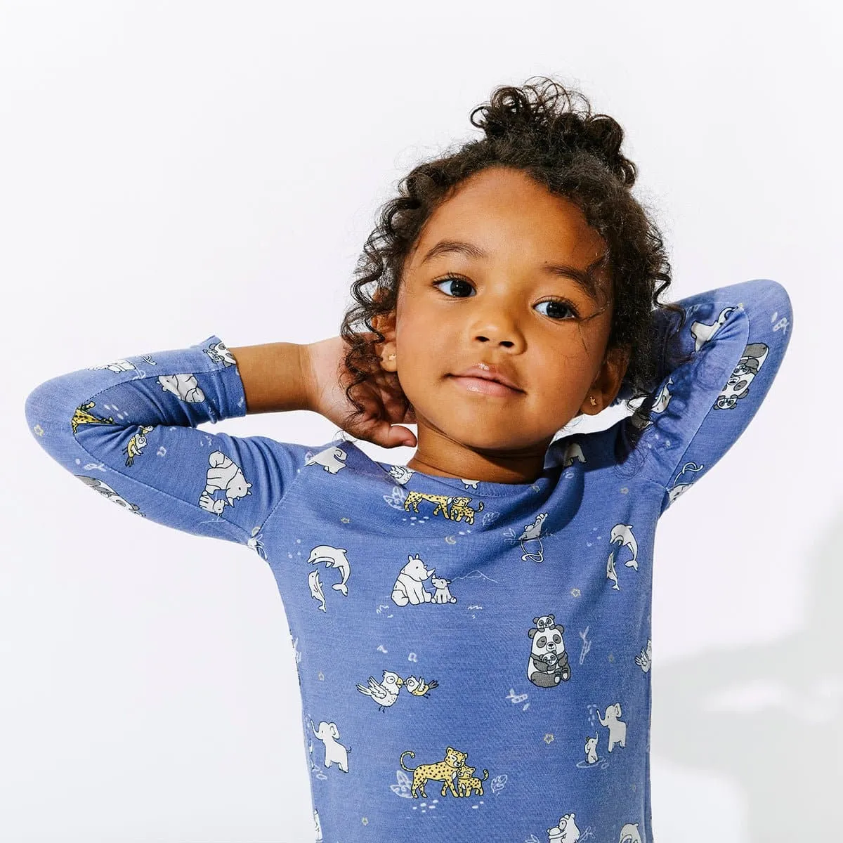 Animal Kisses Bamboo Kids Pajamas