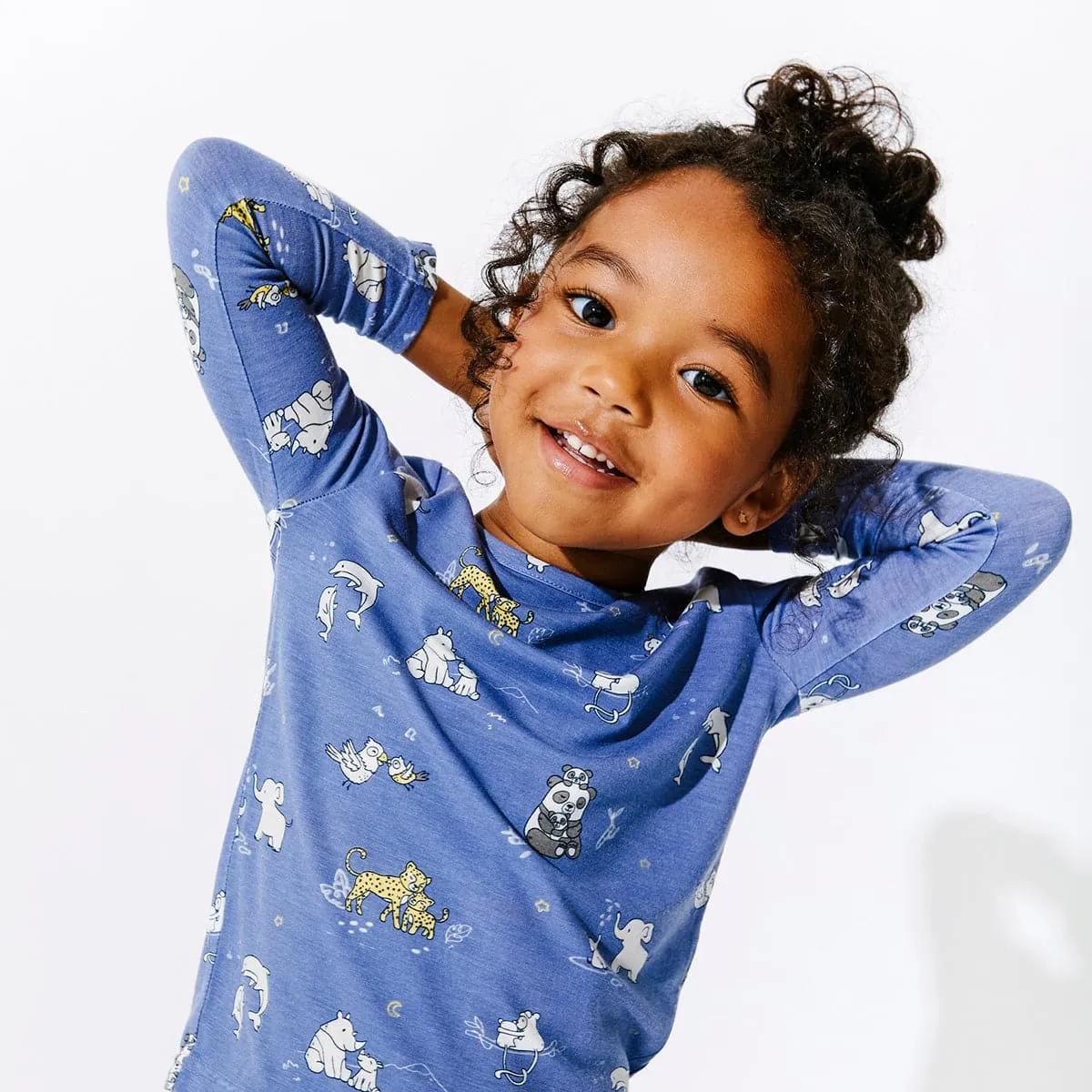 Animal Kisses Bamboo Kids Pajamas