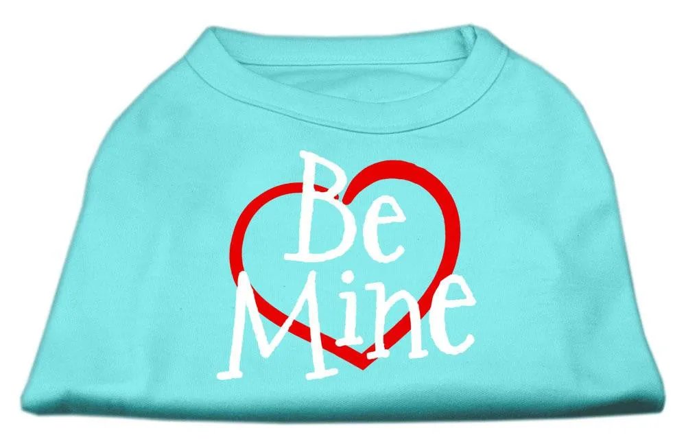 Be Mine Screen Print Shirt Aqua XL (16)