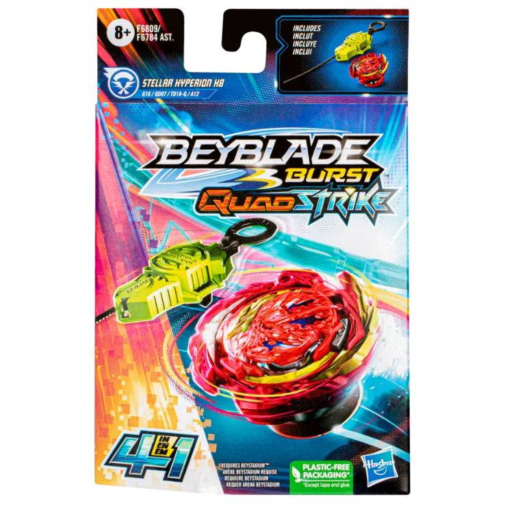 Beyblade Burst Quadstrike Stellar Hyperion H8 Starter Pack