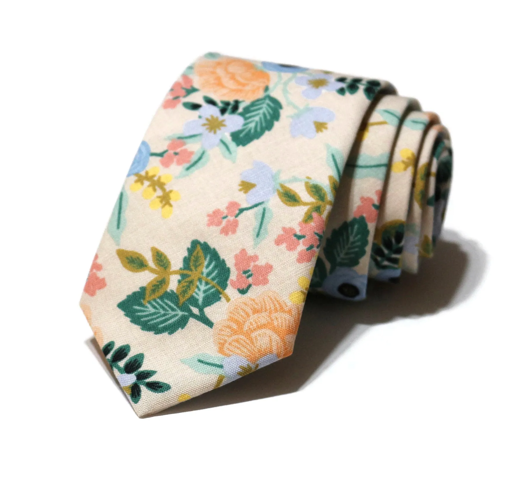 Blush Birch Floral Necktie