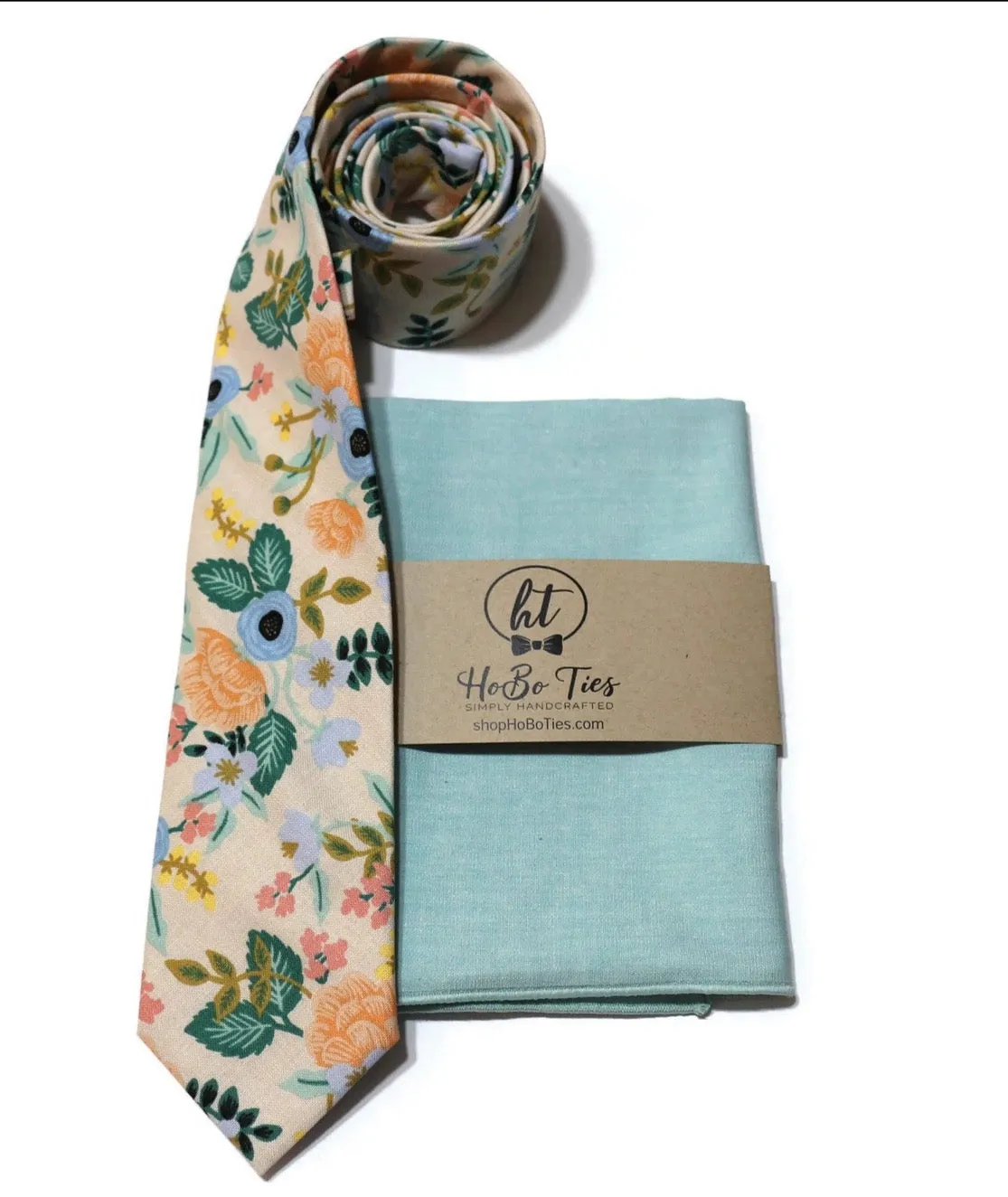 Blush Birch Floral Necktie