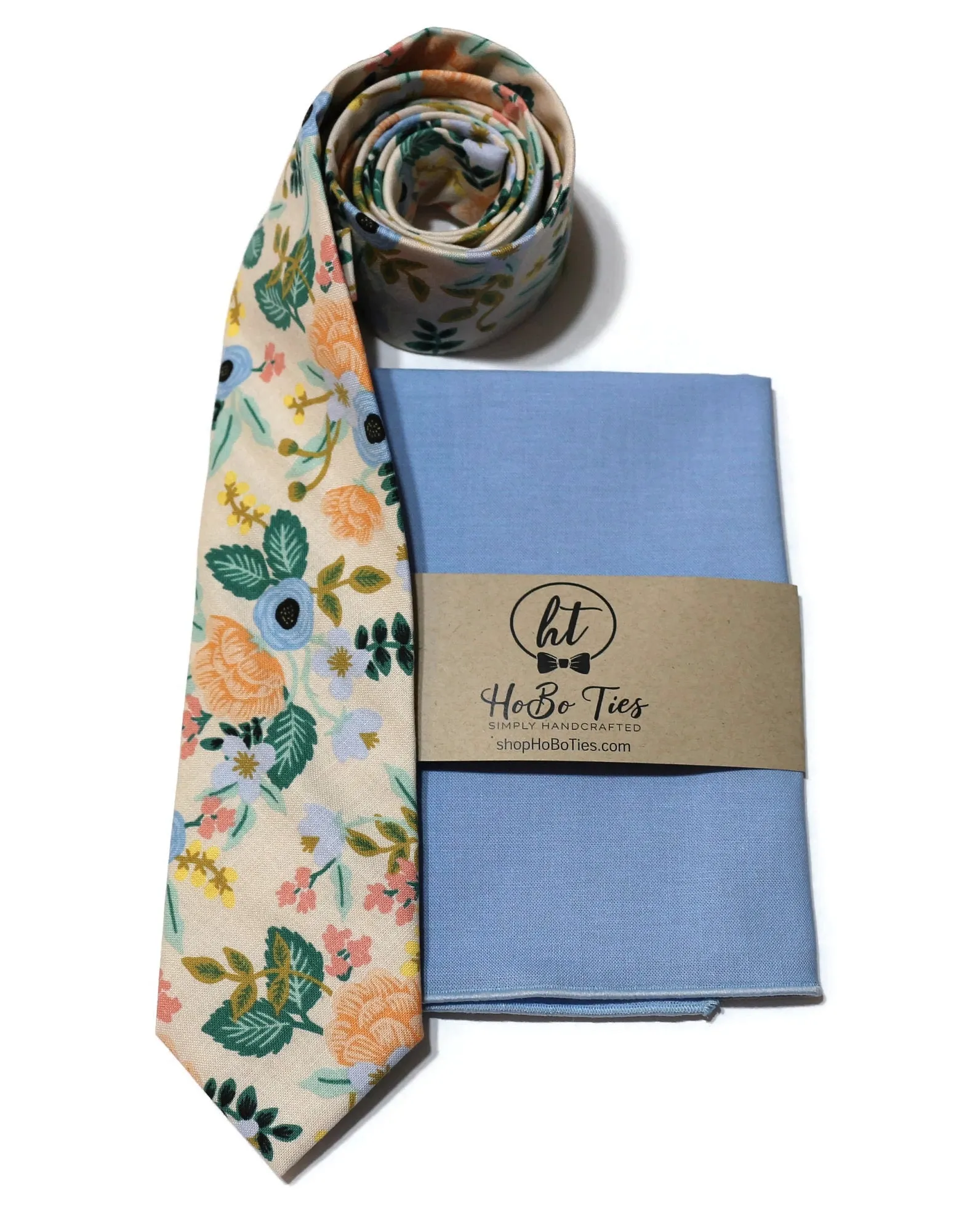 Blush Birch Floral Necktie