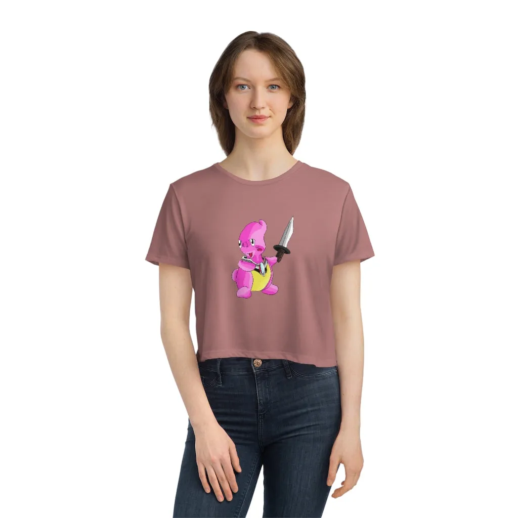 Curswordsman Women's Flowy Cropped Tee