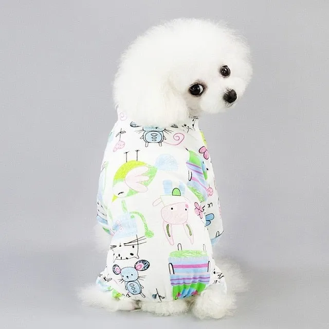 Dogs Pajamas For Dogs Clothes Cat Clothing Puppy Jumpsuit Cat Pajamas For Chihuahua Clothes Pomerania Pet Shirt Pijama Perro 35