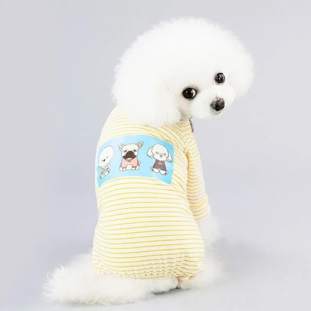 Dogs Pajamas For Dogs Clothes Cat Clothing Puppy Jumpsuit Cat Pajamas For Chihuahua Clothes Pomerania Pet Shirt Pijama Perro 35