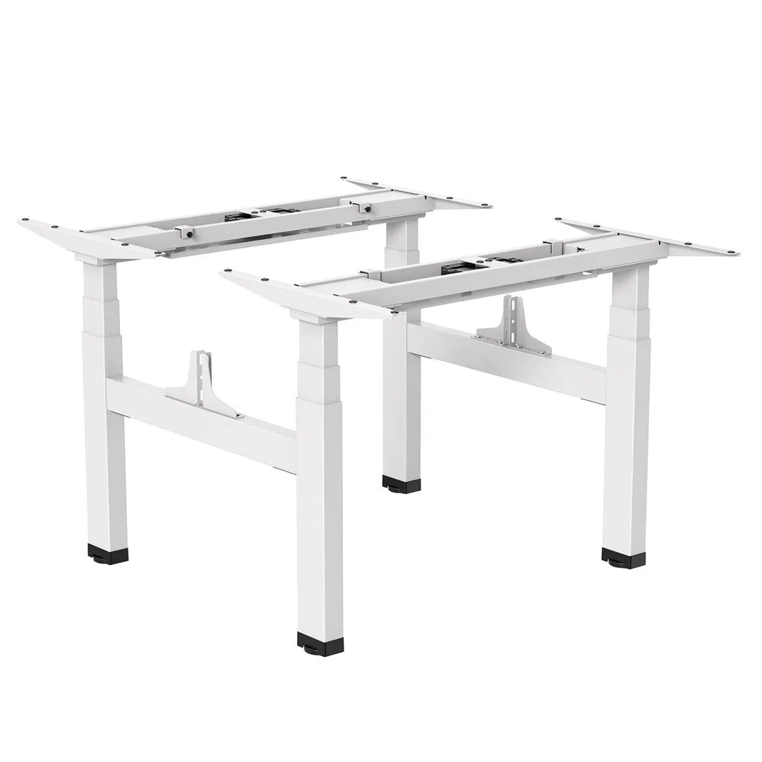 Ergo Office Er-404W Electric Double Height Adjustable Standing/Sitting Desk Frame Without Desk Tops White