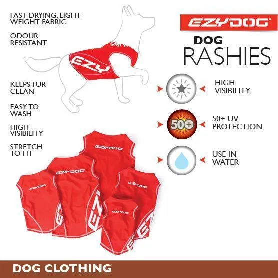 EzyDog Dog Rashie 50  UV Extra Small