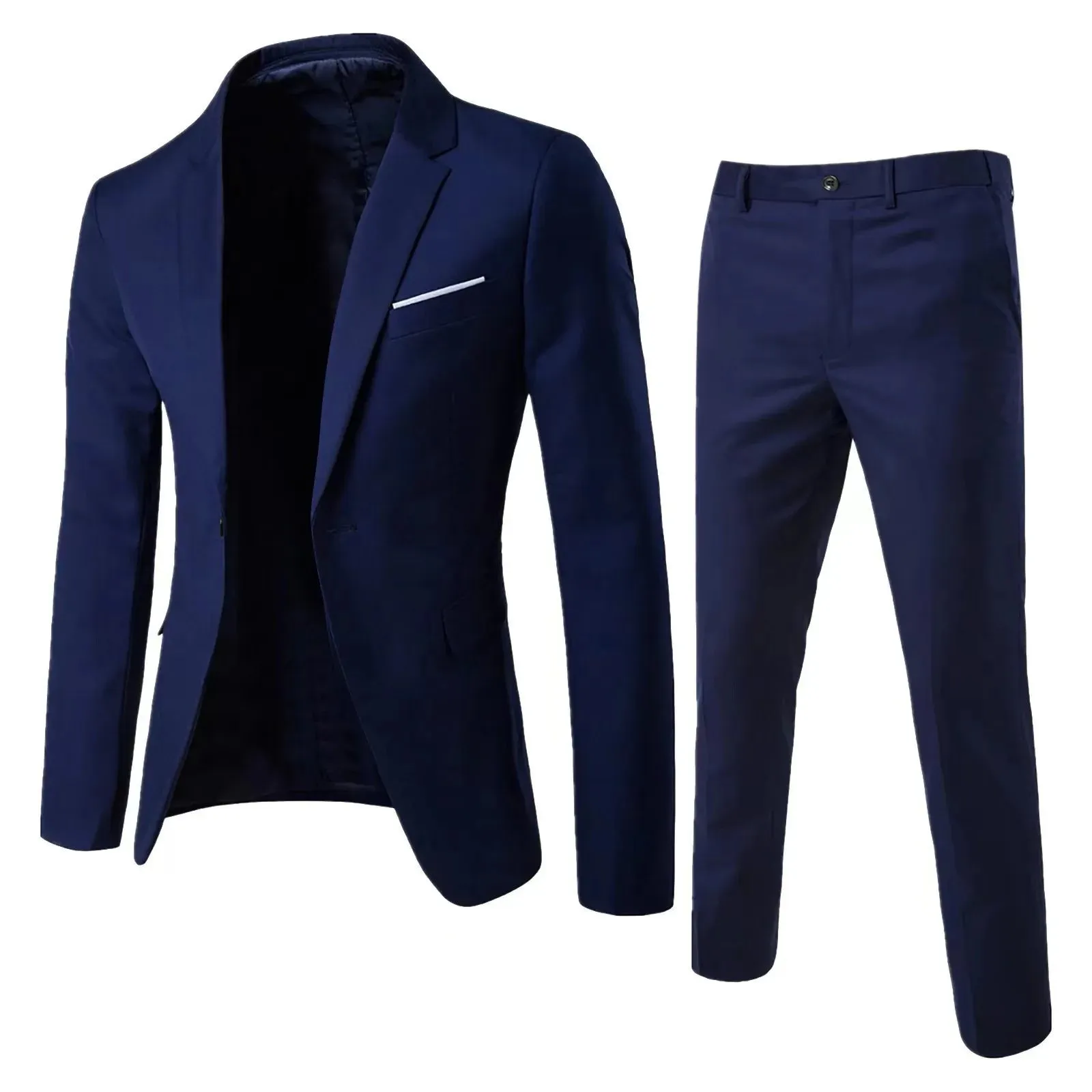 Fashion Jacket   Vest   Trousers Three-piece Set Men's Solid Color Business Gentleman Casual Slim Fit Wedding Dress Suit S-6XL