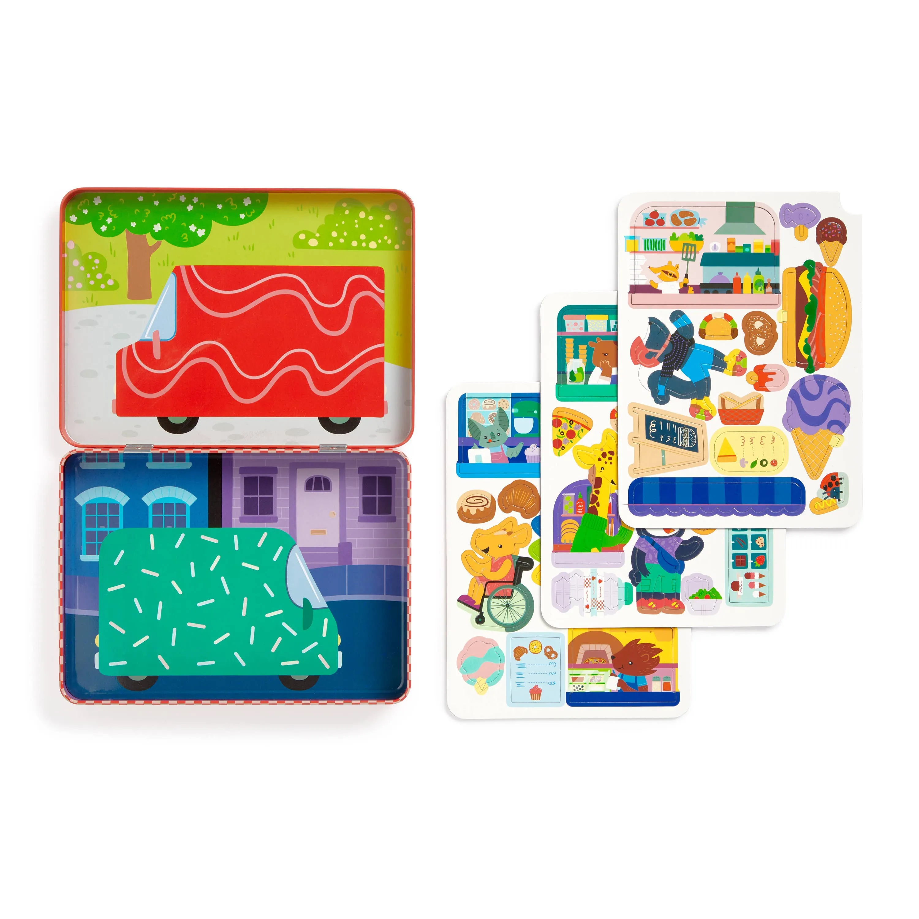 Food Truck Festival Magnetic Play Set