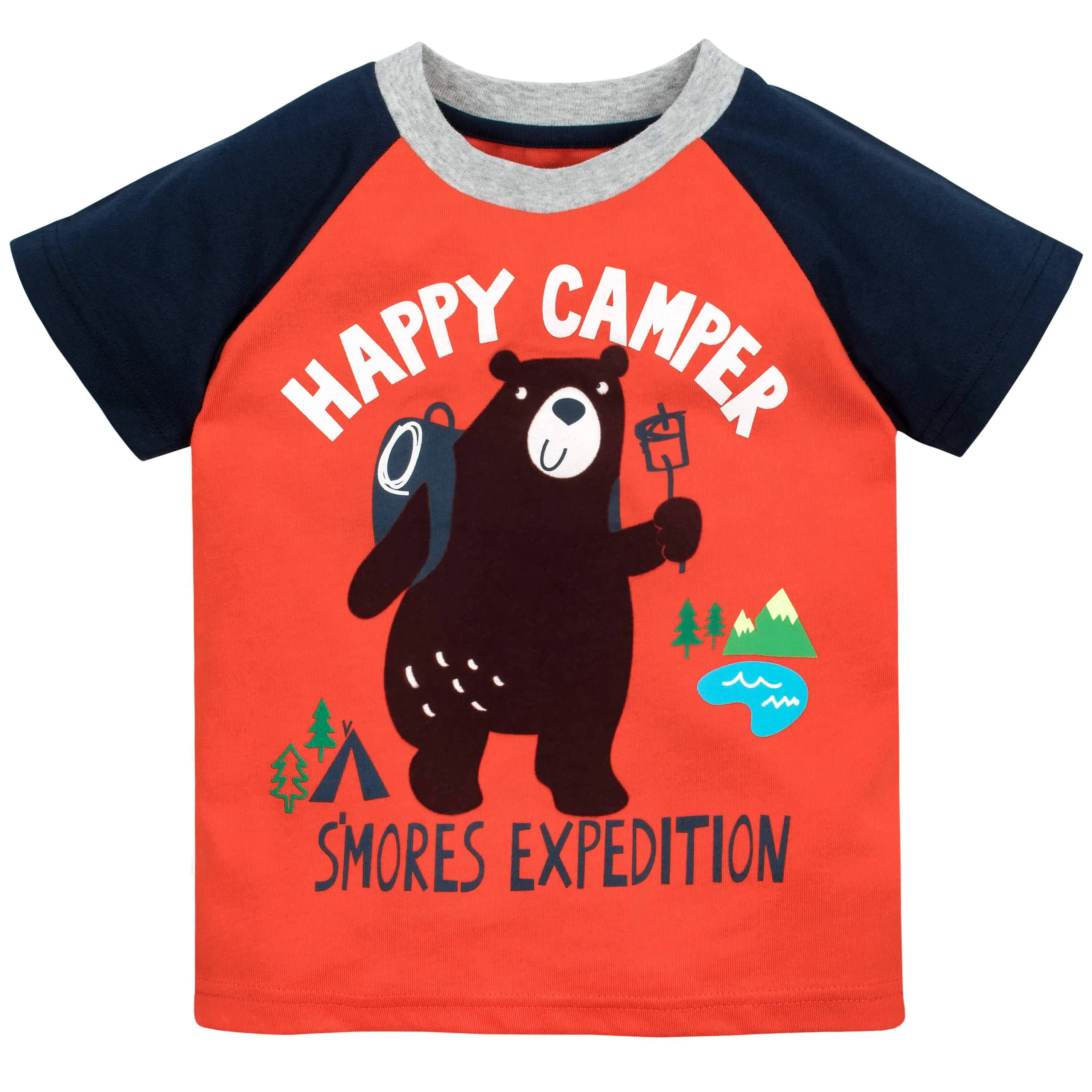 Gerber® Graduates 2-Pack Baby Boys Happy Camper Tops