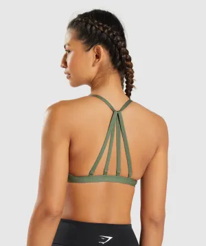 Gymshark Minimal Sports Bra - Core Olive