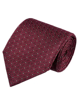 ISAIA Burgundy Honeycomb Tie