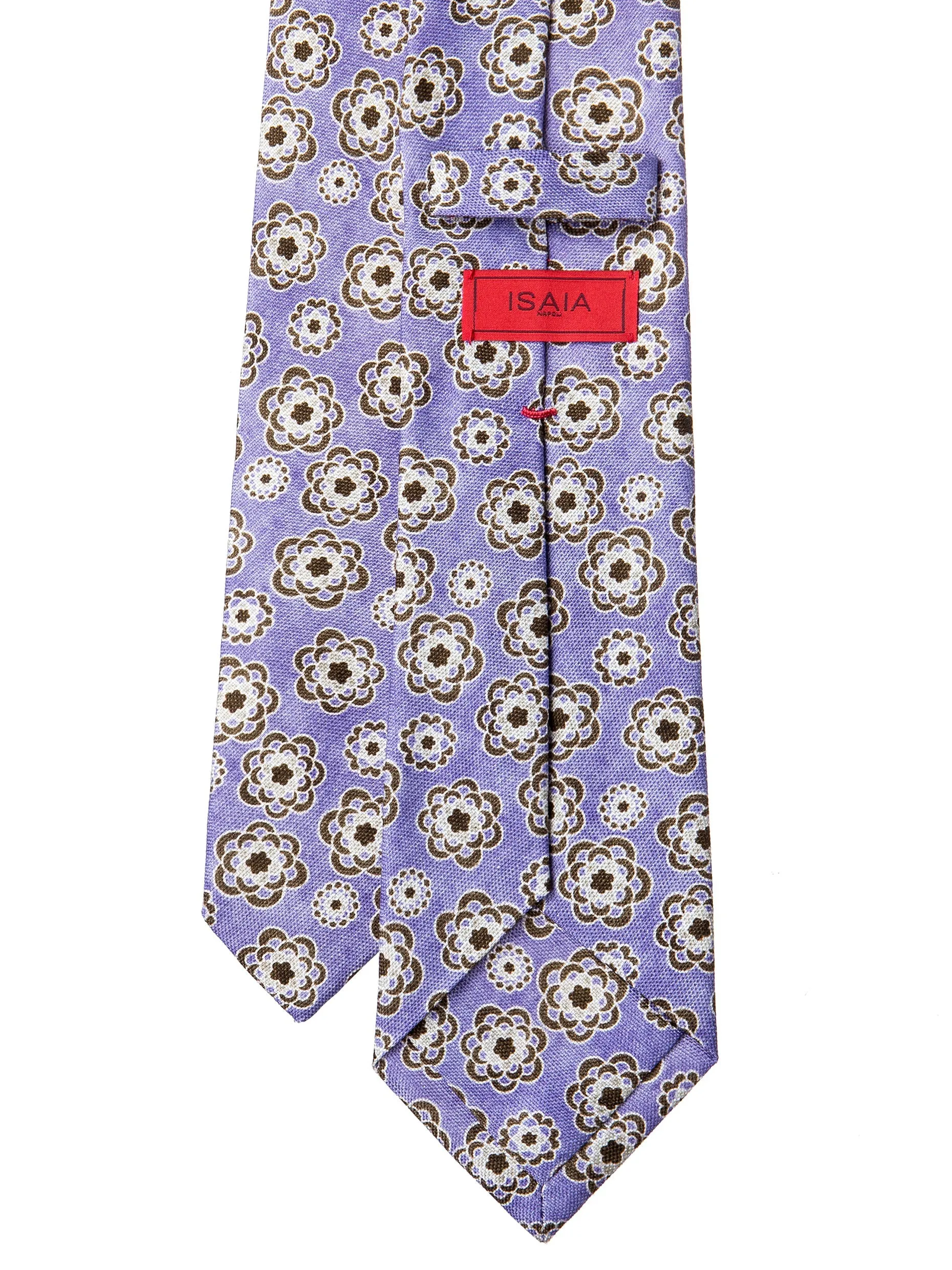 ISAIA Light Purple Floral Tie