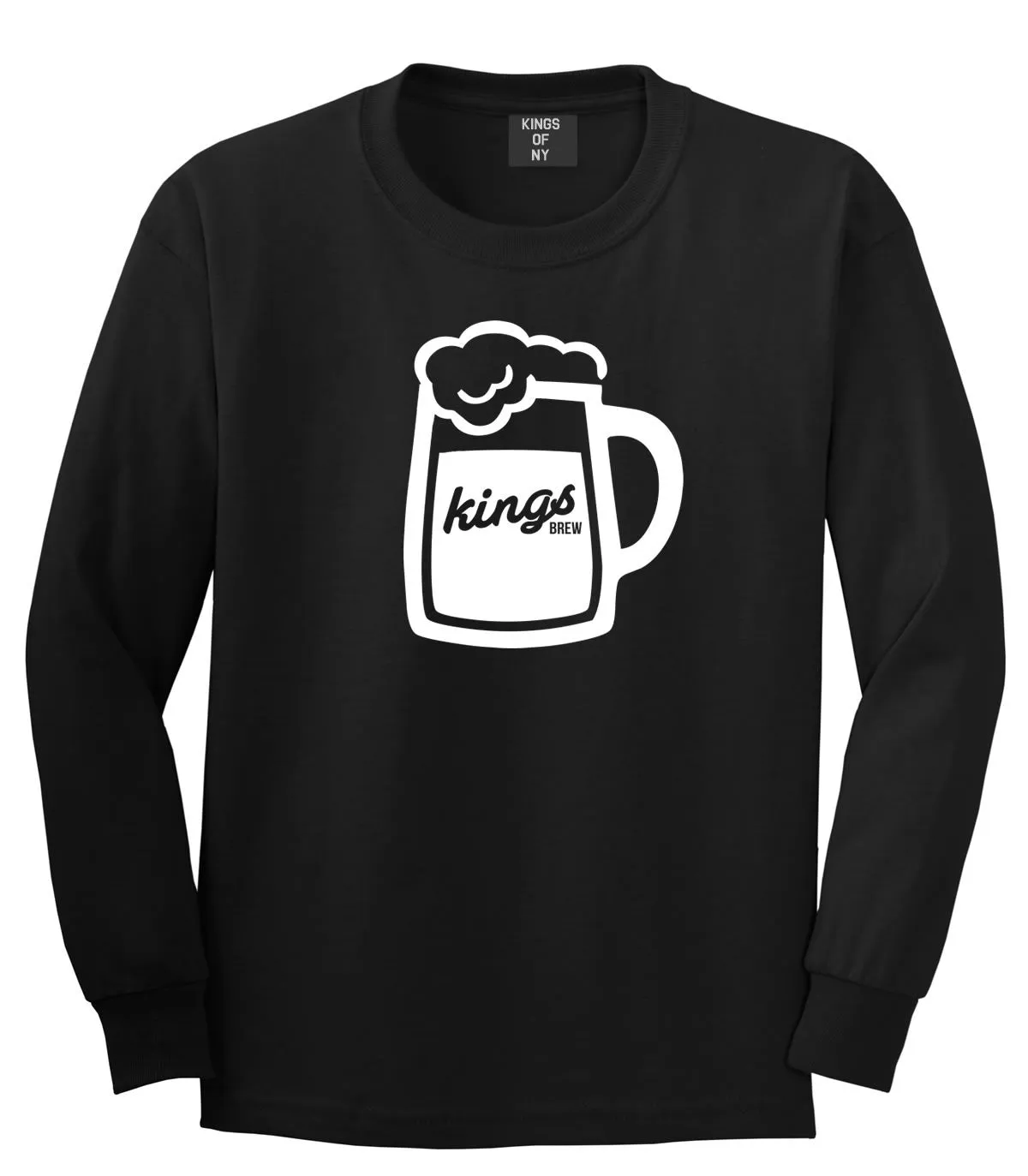 Kings Brew Beer Pint Long Sleeve T-Shirt