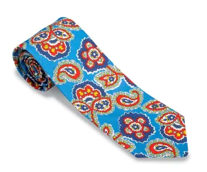 Light Blue Frampton Paisley Necktie - F5284