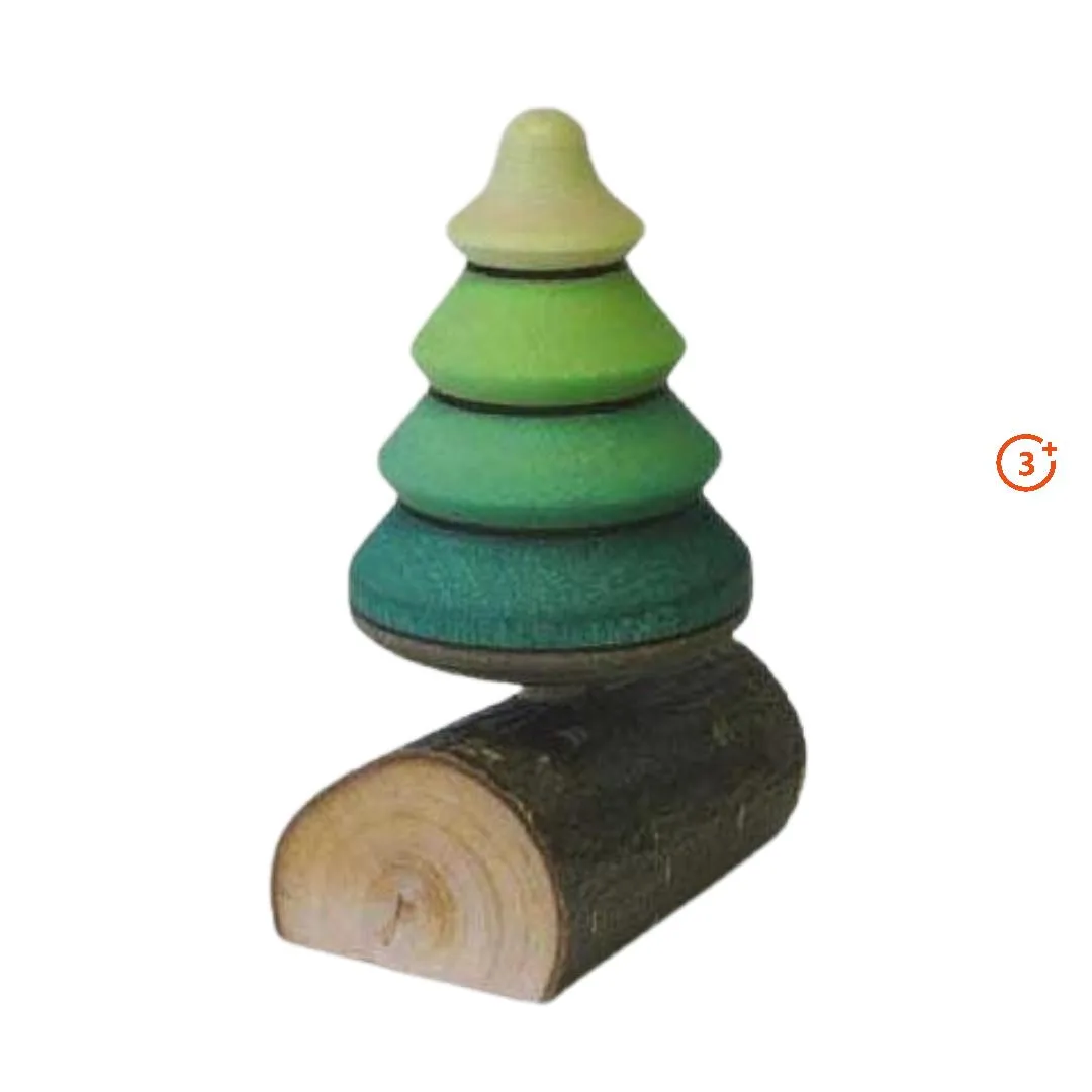 Mader Tree Spinning Top On Log