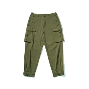 Men's 1930s Ground Crew Trousers Military Green