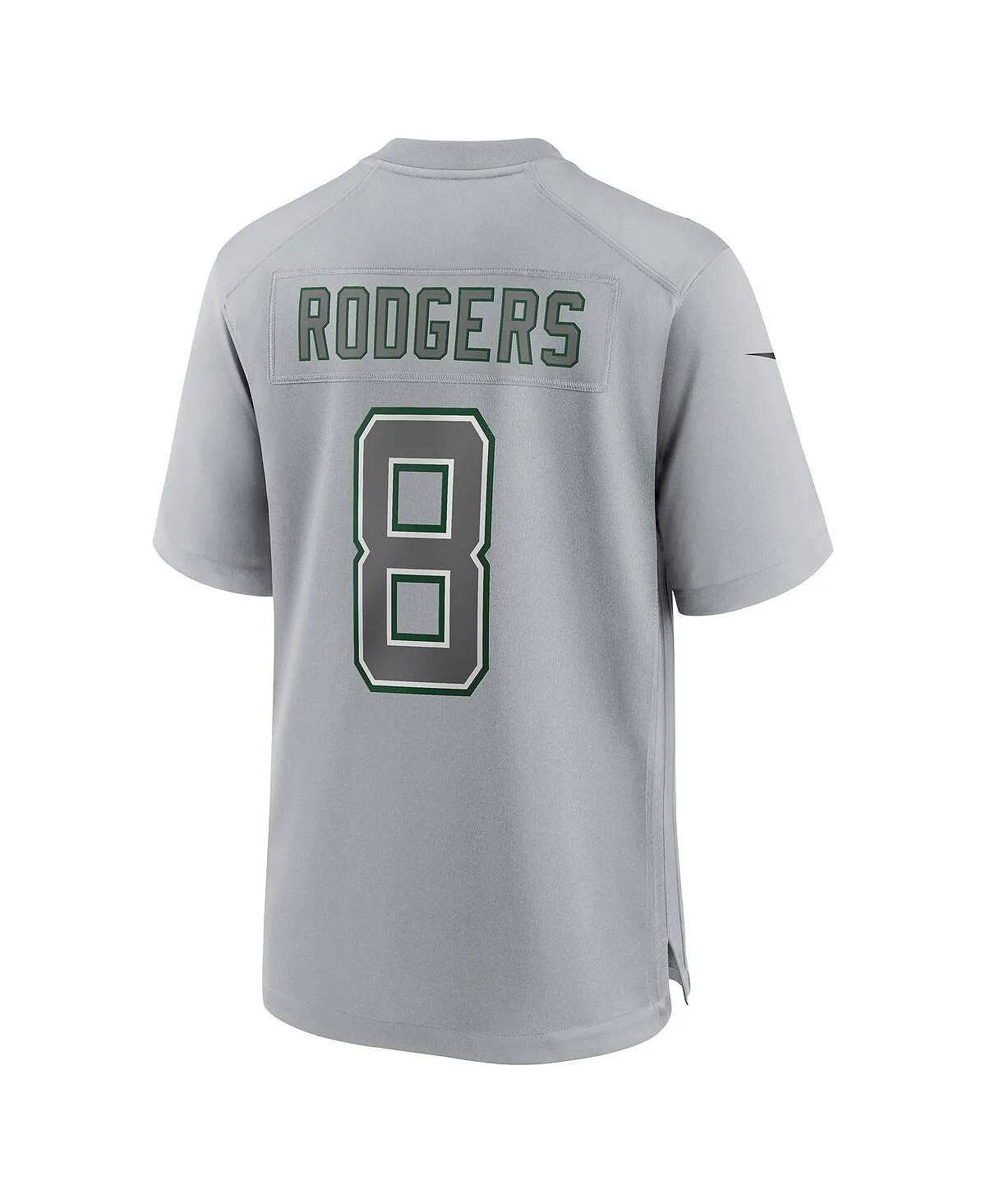 Men's Aaron Rodgers Jersey Heather Gray New York Jets Atmosphere Fashion Game Nike