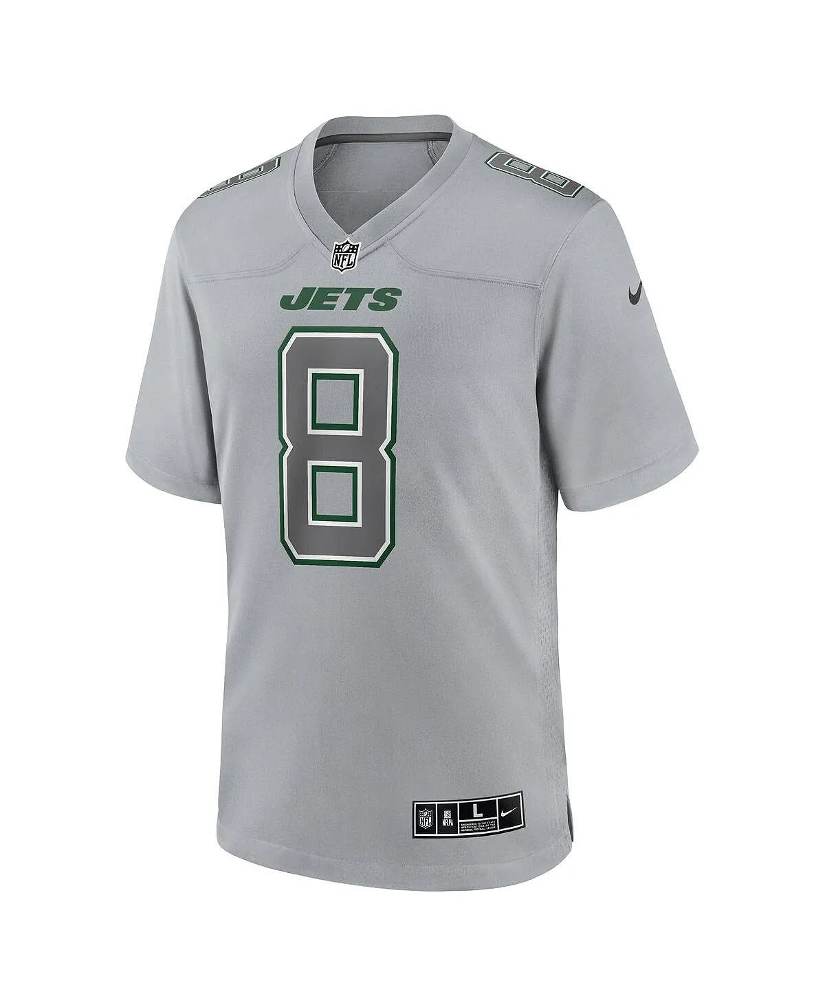 Men's Aaron Rodgers Jersey Heather Gray New York Jets Atmosphere Fashion Game Nike