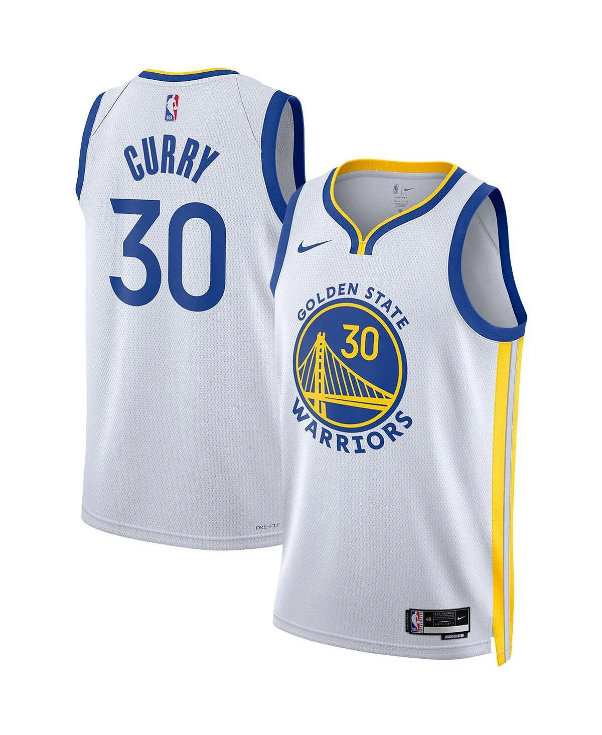 Men's and women's stephen curry white golden state warriors 2022/23 swingman t-shirt - association edition Nike ,  white