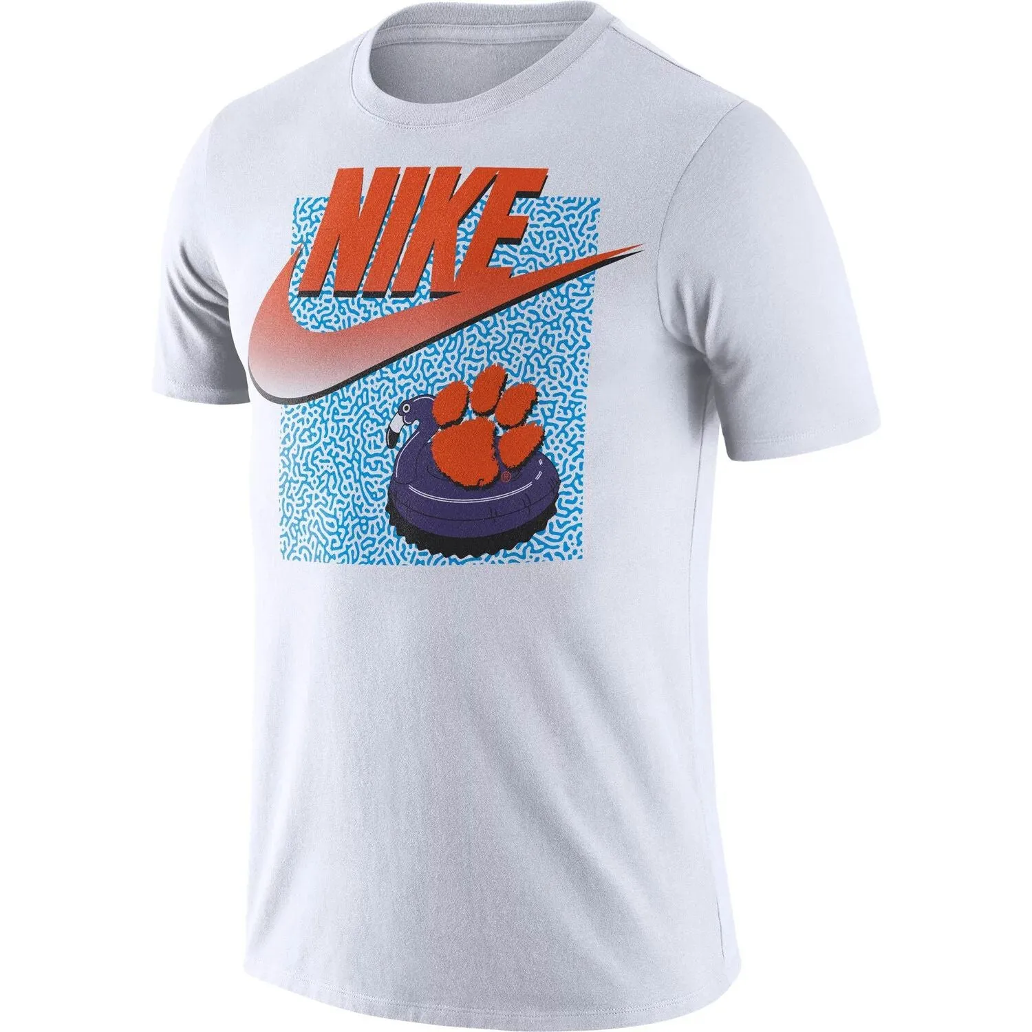 Men's Clemson Tigers White Spring Break Nike Swoosh T-Shirt