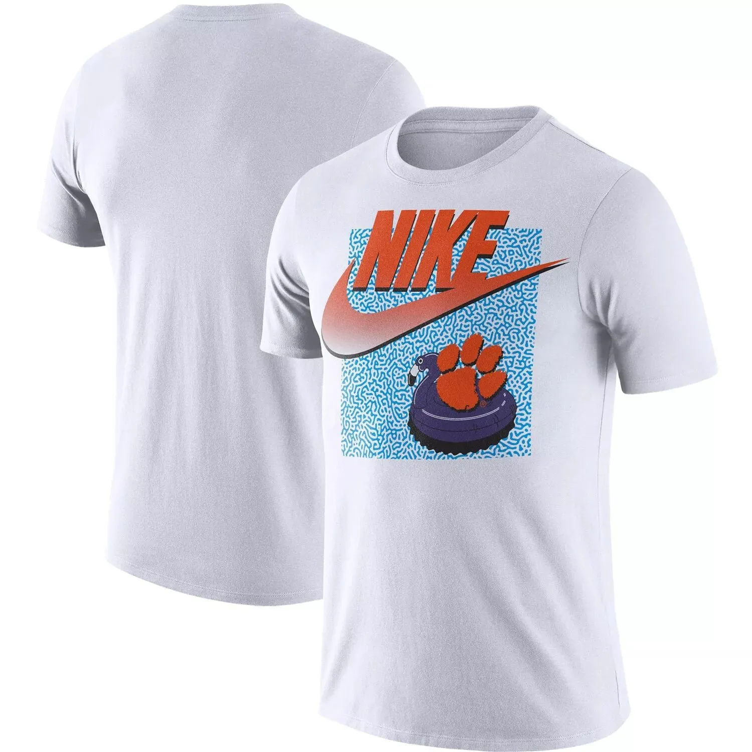 Men's Clemson Tigers White Spring Break Nike Swoosh T-Shirt