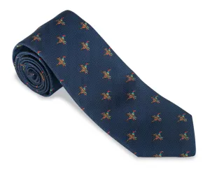 Navy Edgewater Ducks Necktie - F5353