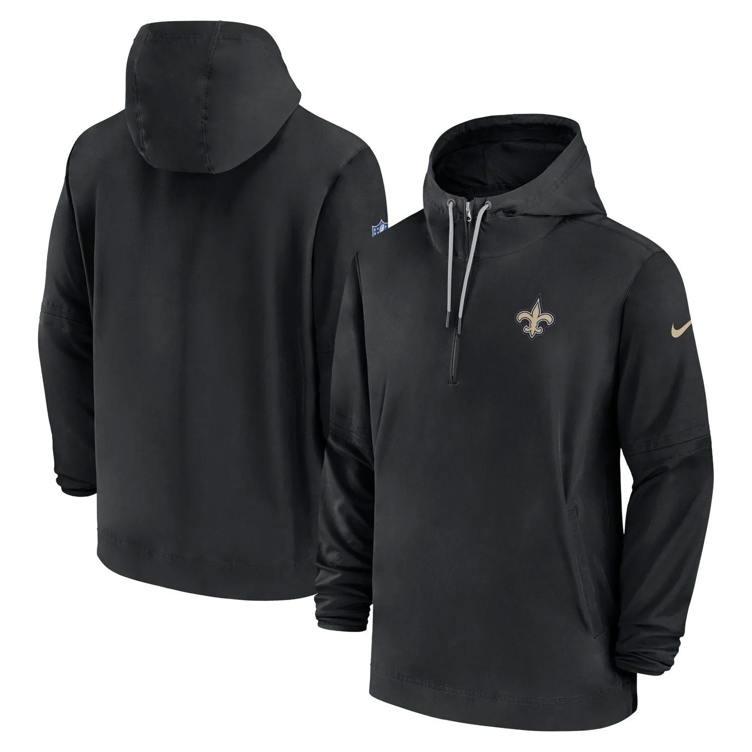 New Orleans Saints Sideline Nike Men's Black Zip Hoodie