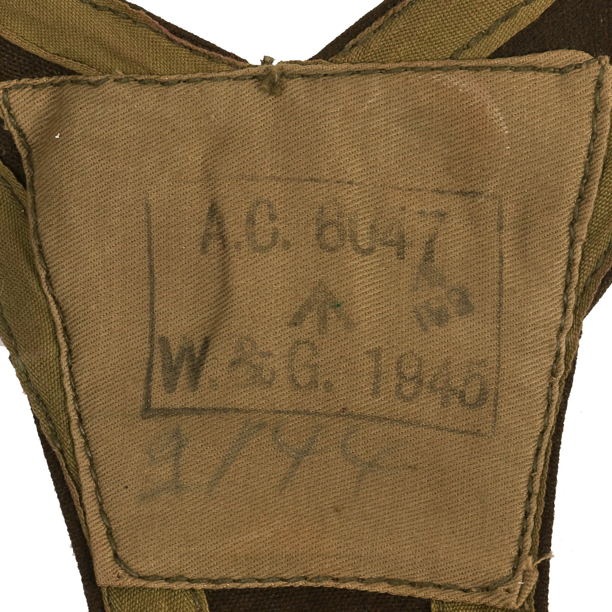 Original Rare British WWII Unissued Bren LMG Skeleton Assault Jerkin Vest by W.&G. - dated 1945