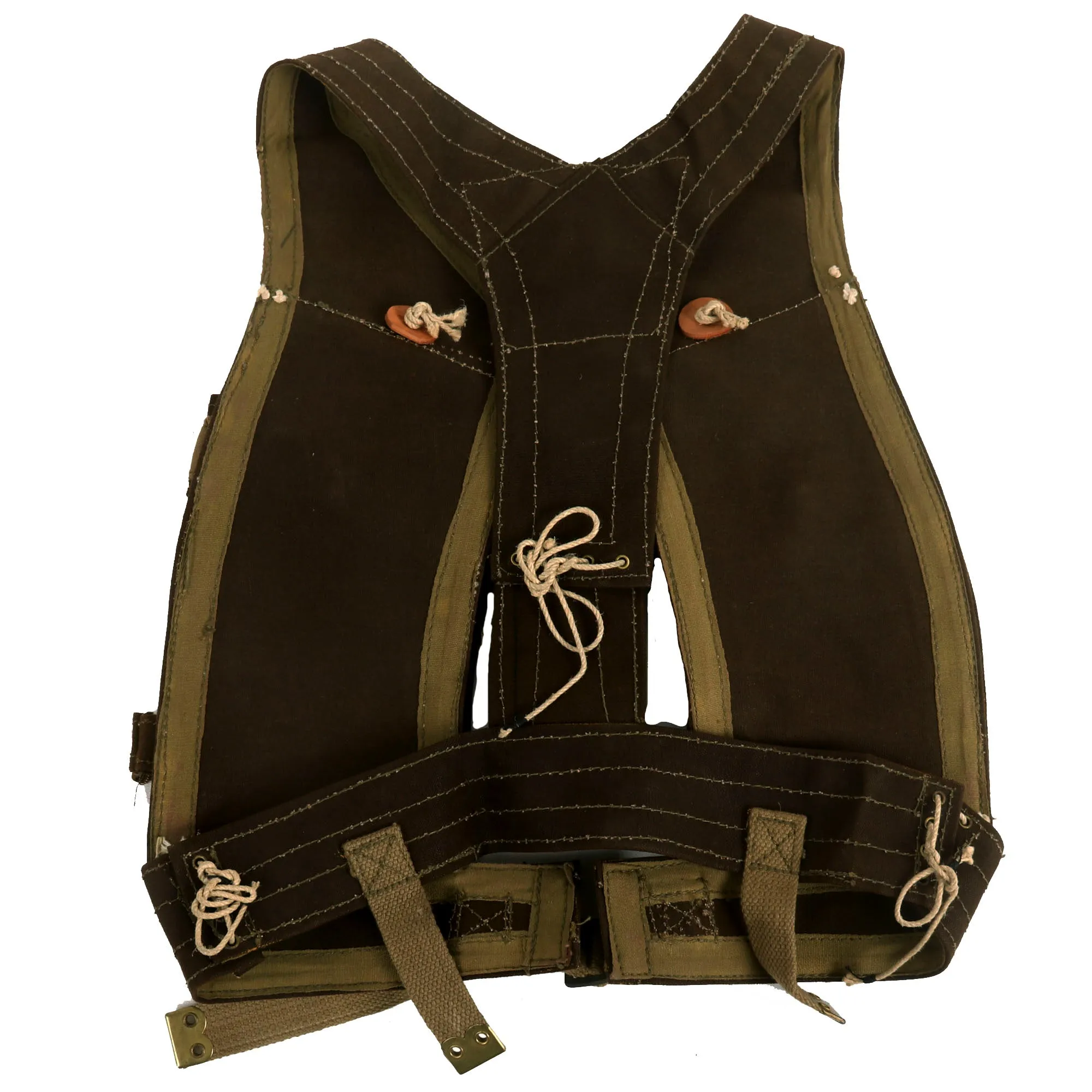 Original Rare British WWII Unissued Bren LMG Skeleton Assault Jerkin Vest by W.&G. - dated 1945