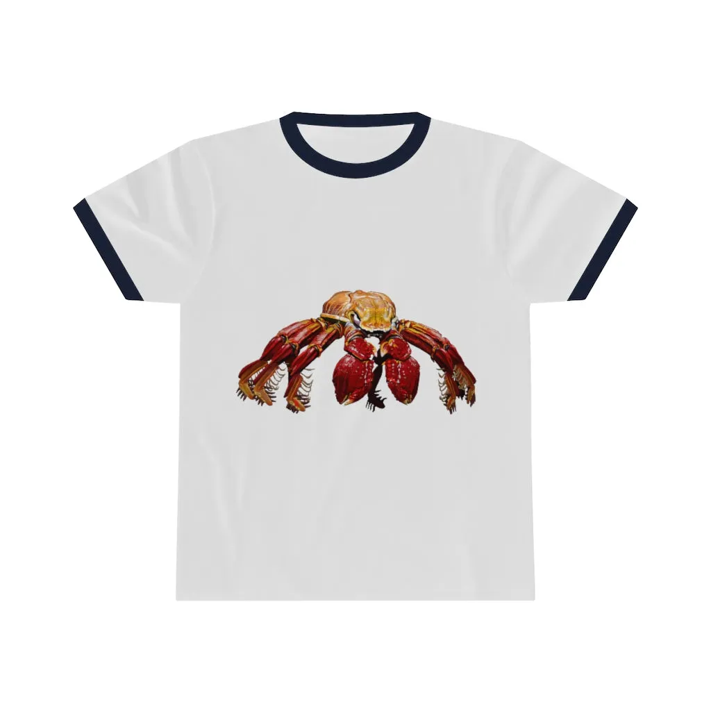 Red Crab Unisex Ringer Tee