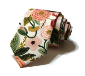 Rose Garden Party Floral Necktie