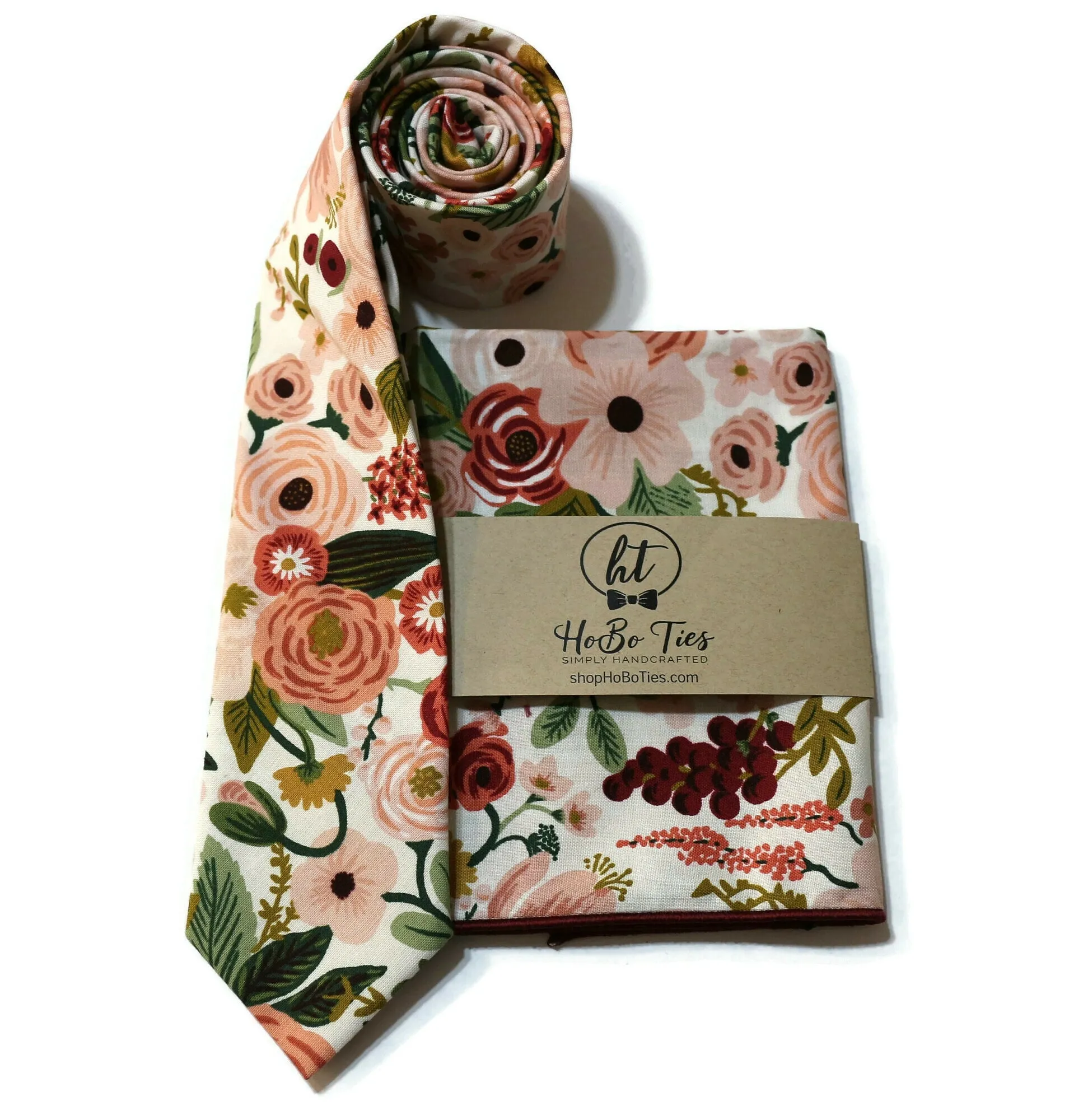 Rose Garden Party Floral Necktie