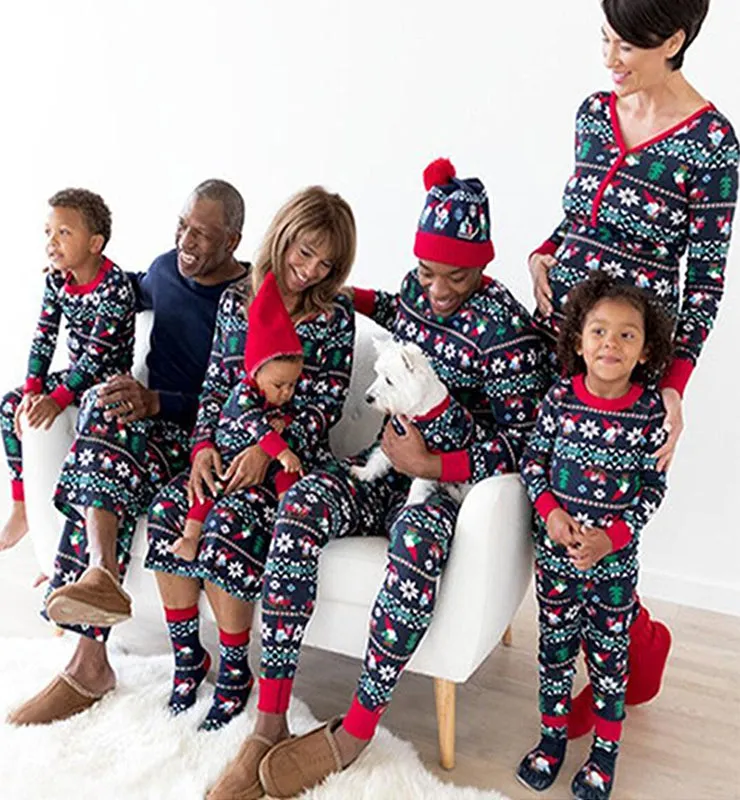 The Clean Room Christmas Family Matching PJs: Christmas Patterns