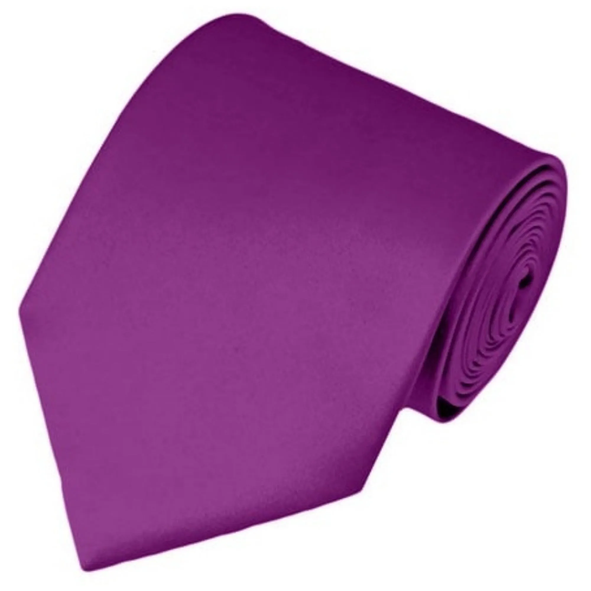 TheDapperTie Solid Color 3.5 Inch Wide And 62 Inch Extra Long Necktie For Big & Tall Men