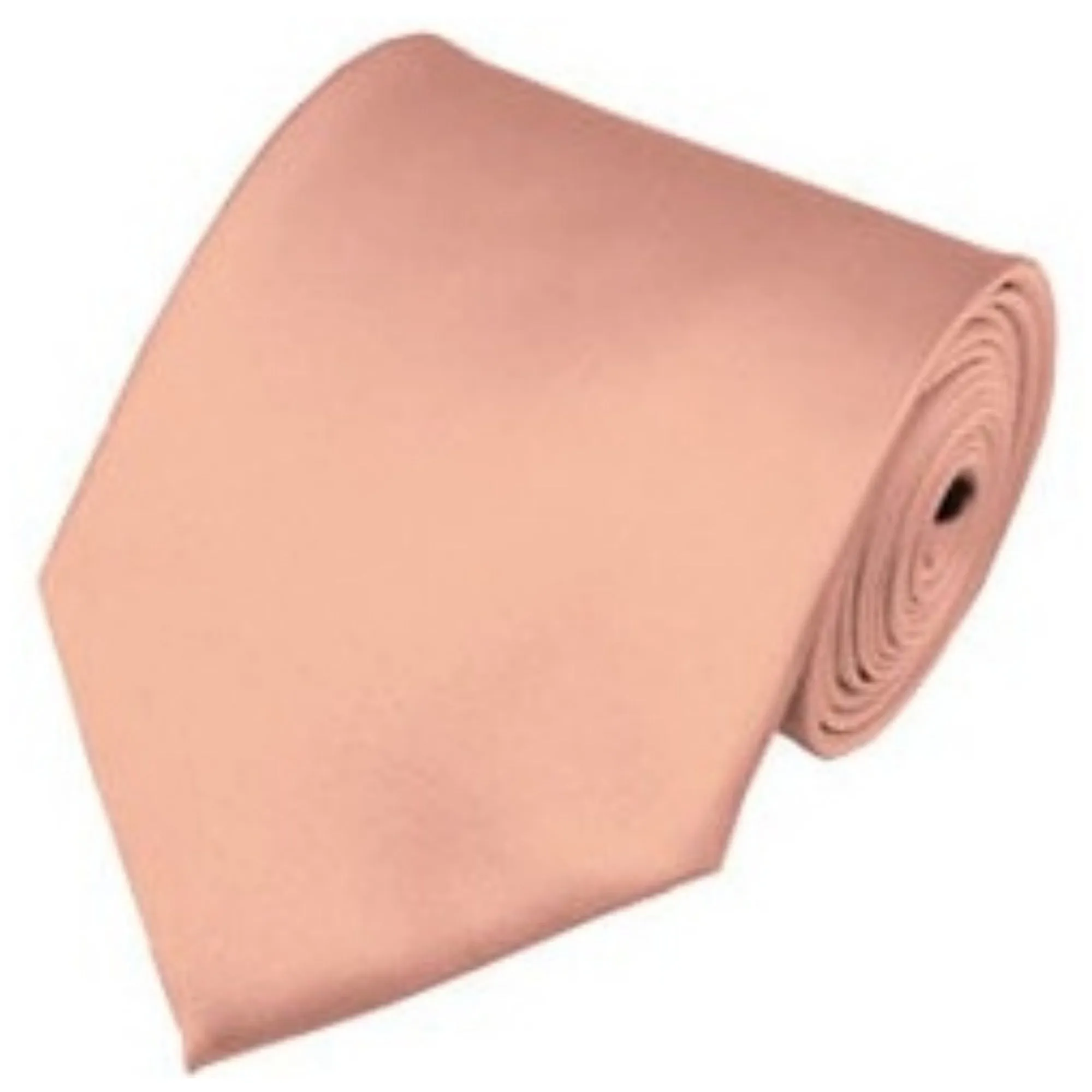 TheDapperTie Solid Color 3.5 Inch Wide And 62 Inch Extra Long Necktie For Big & Tall Men