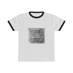 Tiger on a Couch Unisex Ringer Tee